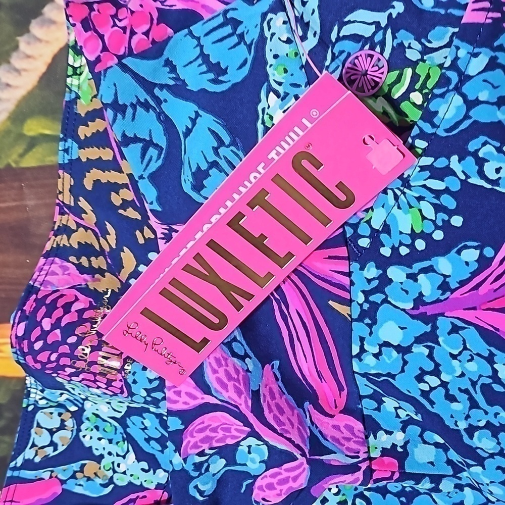 Lilly Pulitzer Luxletic Floral Pants Size 00 NWT - Picture 4 of 7